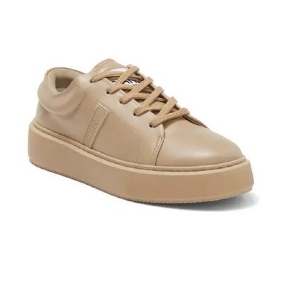 Ganni Platform Sneakers (Camel/Nude) Size- 9 Us 39 Eu